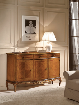 1216 - Wooden sideboard with doors with drawers by Tarocco Vaccari Group - view 3